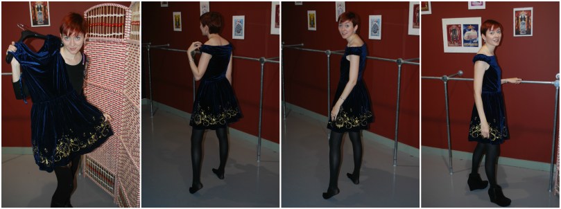 Baroque Velour Dress2