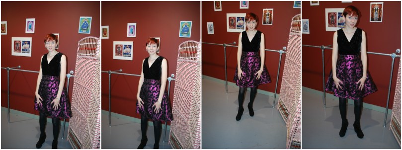 Butterfly Jacquard Dress 3