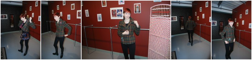 Checked Biker Jacket