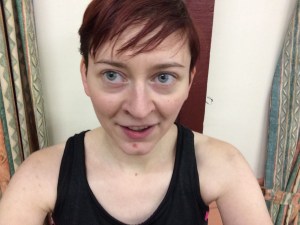 Shocking selfie between jab intervals and hook intervals!