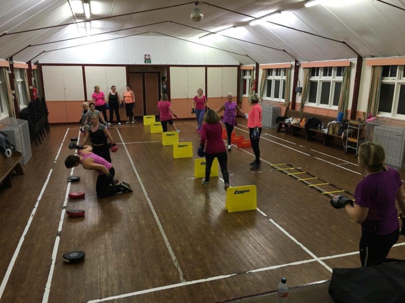 Punching the shit out of it - photo courtesy of Michelle Fox