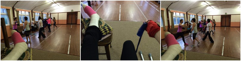 Exercise - using a resistance band and weights!